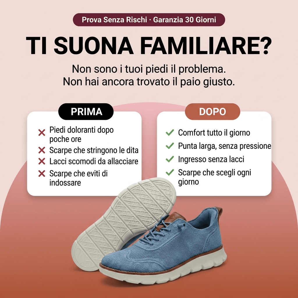Enzo |  Infilata Senza Mani & Punta Extra Larga